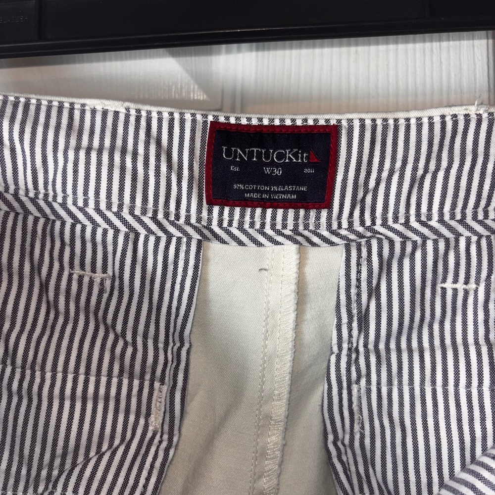 UNTUCK it Mens Style 9” St Vincent Chino Style Flat Front Cotton Shorts Size 30 - Picture 5 of 9